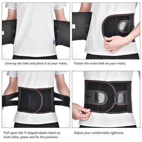 HailiCare Self-Heating Belt Lumbar Disc Herniation Magnetic Therapy Massage Widening Steel Plate Orthopedic Belt - V.I.P Digital Presence