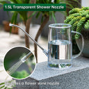 New 1.5L garden watering can, large-capacity detachable watering device, stainless steel long-spout home garden supplies - V.I.P Digital Presence