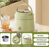 Adults Stainless Steel Insulated Lunch Box With Spoon And Fork, Insulated Bag, Leak-Proof, Keeps Food Warm - V.I.P Digital Presence