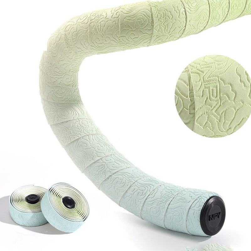 Road Bike Handlebar Tape: Double-Pinyin Cloud Pattern, Gradient Color, Comfortable, Shock - Absorbing, Breathable - V.I.P Digital Presence