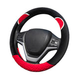 Plush Cartoon Car Steering Wheel Cover D-type Linen Carbon Fiber Leather Handlebar Cover Comfortable And Breathable - V.I.P Digital Presence
