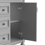 36'' Bathroom Vanity with Top Sink, Modern Bathroom Storage Cabinet with 2 Soft Closing Doors and 2 Drawers, Single Sink Bathroo - V.I.P Digital Presence