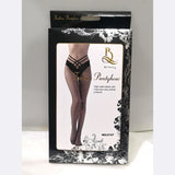 Sexy mid size mesh panties mesh socks V-waist lace sexy fishing net hollow mesh socks - V.I.P Digital Presence