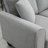 [VIDEO provided] [New] 108*85.5" Modern U Shape Sectional Sofa 7 Seat Fabric Sectional Sofa Set - V.I.P Digital Presence