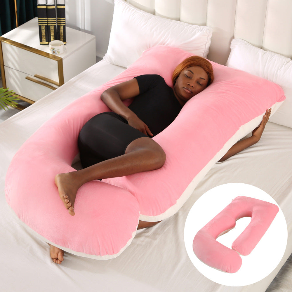 Pregnant women's pillow waist protection side sleeping slope pillow J-shaped pregnancy sleeping pillow - V.I.P Digital Presence