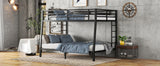 Metal Full XL over Queen Bunk Bed for Teens and Adults,Space-Saving/Noise Reduced/No Box Spring Needed - V.I.P Digital Presence