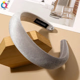 New Bright Velvet Wide Edge Sponge Head Hoop - V.I.P Digital Presence