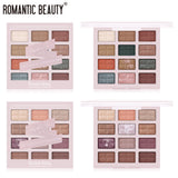 Romantic Beauty 12 Color Eye Shadow Multi Color Eye Brightening Lasting Modification Waterproof Pearl Eye Shadow Plate - V.I.P Digital Presence