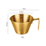 304 Stainless Steel Espresso Measuring Cup Small 100ml Espresso Shot Cup Dishwasher Safe V-Shaped Mouth - V.I.P Digital Presence