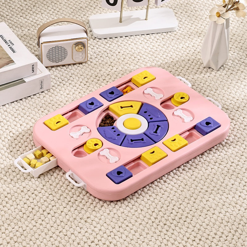 Interactive Slow Feeder Dog Bowl - Puzzle Toy for Pets - V.I.P Digital Presence