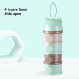 3 / 4 layers Bear Style Portable Baby Food Storage Box Essential Cereal Cartoon Infant Milk Powder Box Toddle Snacks Container - V.I.P Digital Presence