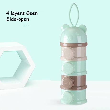 3 / 4 layers Bear Style Portable Baby Food Storage Box Essential Cereal Cartoon Infant Milk Powder Box Toddle Snacks Container - V.I.P Digital Presence
