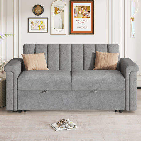 U_STYLE Convertible Soft Cushion Sofa Pull Bed ,for Two People to Sit On - V.I.P Digital Presence