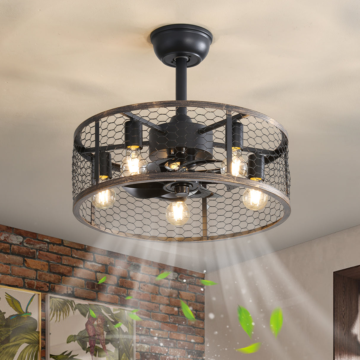 19.7In Classic Ceiling Fan with Light - V.I.P Digital Presence