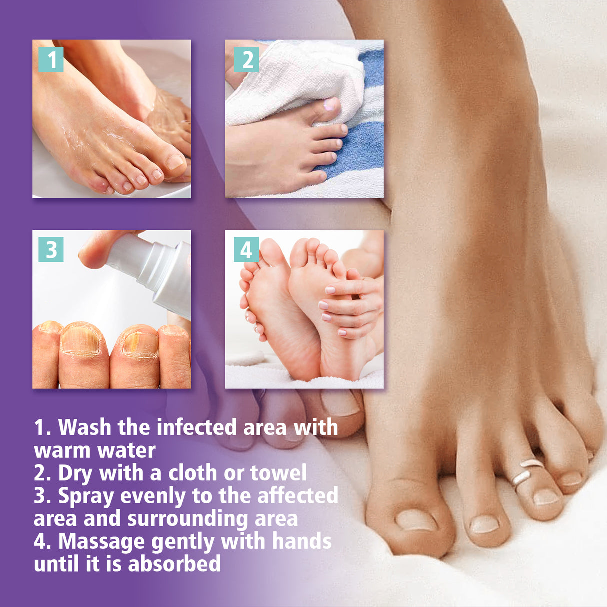 Gray Nail Care Spray Soft Ingrown Nails, Ingrown Nails, Yellowing And Thickening Cleaning Care