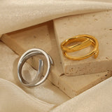Titanium Steel Layered Wrap Ring - V.I.P Digital Presence