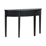U-Style Distinctive Features of Pine Veneer Console Table with Vertical Stripe Drawer Fronts and Four Legs - V.I.P Digital Presence