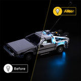 Compatible with LEGO 10300 Back to the Future Time Machine LED Lighting Mechanical Assembly Building Blocks Toy Models Lighting - V.I.P Digital Presence