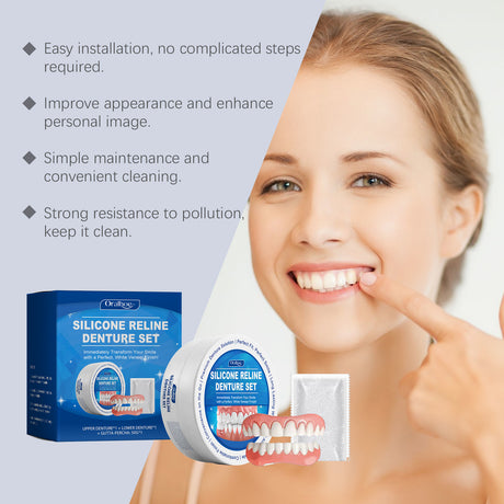 Denture Set Enhances Smile Appearance And Comfort Material Complete Denture Set - V.I.P Digital Presence