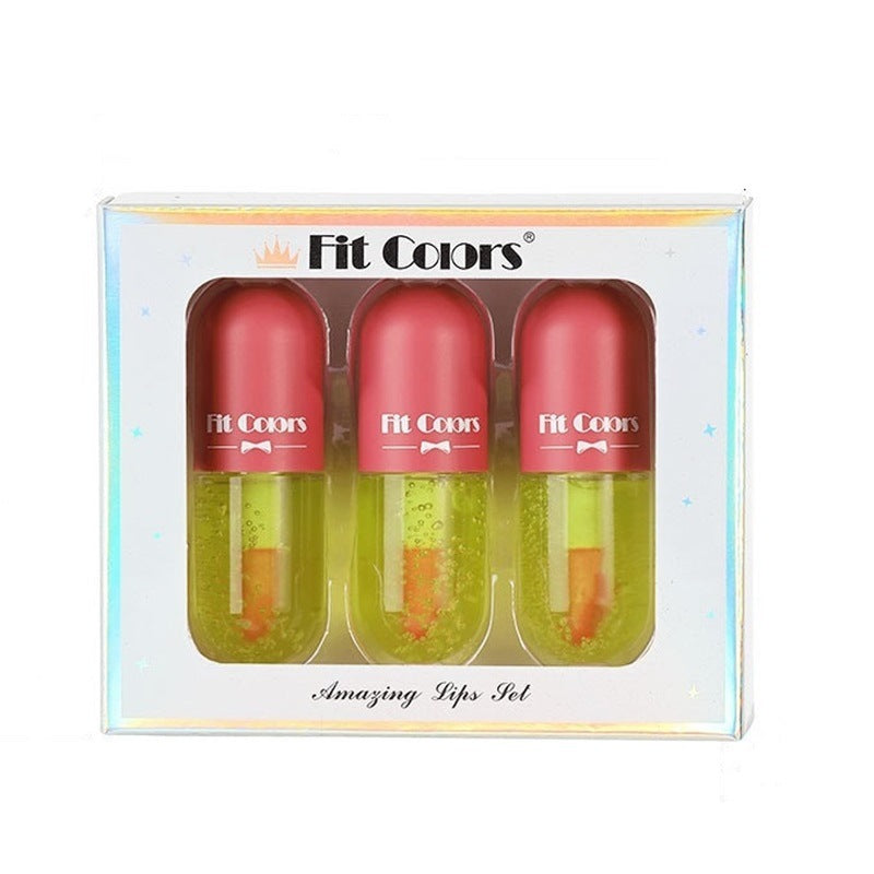 Rich Lip Dye Lip Liquid Partial Pearlescent Fine Flash Moisturizing Hydrating Temperature Controlled Discoloration Lip Oil Lip Gloss Liquid Set Box - V.I.P Digital Presence