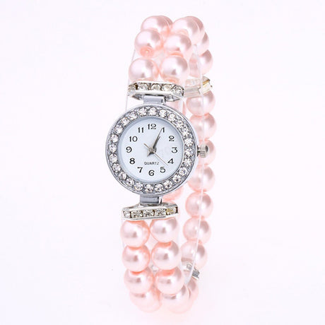 Crystal Watch Fashion Women Watch Pearl String Watch Strap Quartz Bracelet Watch models Female Clock Ladies damenuhr reloj mujer - V.I.P Digital Presence