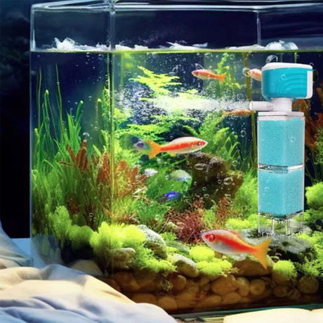 Multifunctional Aquarium Sponge Filter: Water Purifier, Pump, Wave Maker, with Suction Cup & Air Pump - V.I.P Digital Presence