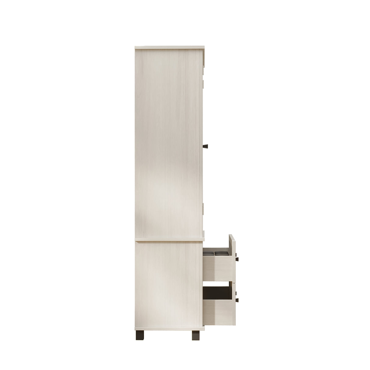 70 inch high kitchen pantry storage cabinet with 2 drawers and 3 shelves, large storage cabinet (antique white) - V.I.P Digital Presence