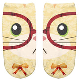 Thin 3D Digital Animal Printed Women's Socks Shallow Socks Adult Invisible Socks - V.I.P Digital Presence