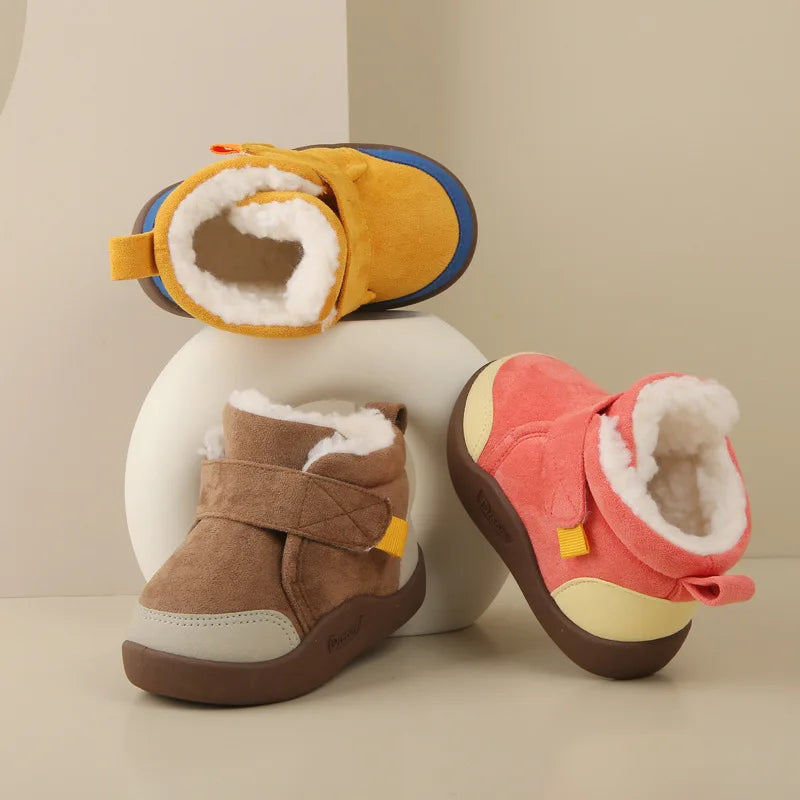 Winter Baby Girl Shoes Toddler Snow Boots Infant Plush Warm Kids Ankle Boots Boys Cotton Shoes - V.I.P Digital Presence