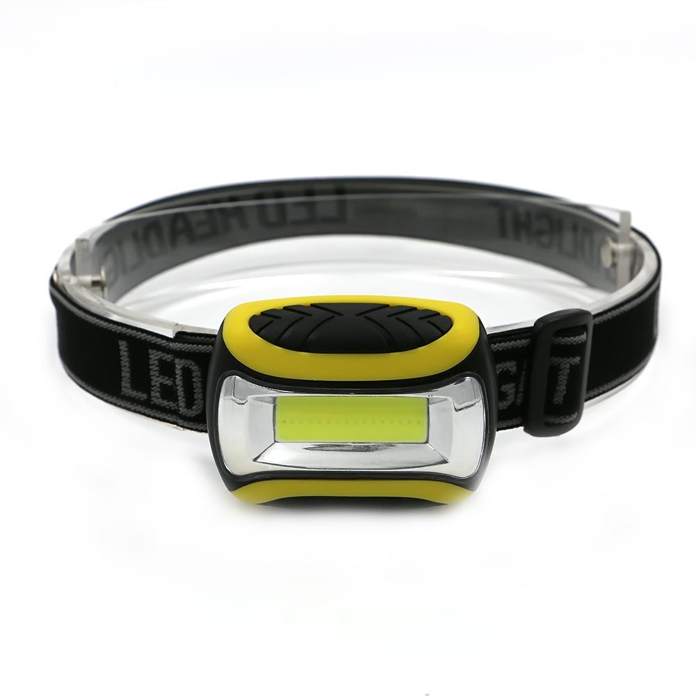 Linterna frontal LED COB de 4 modos y bajo consumo para deportes al aire libre (AAA)