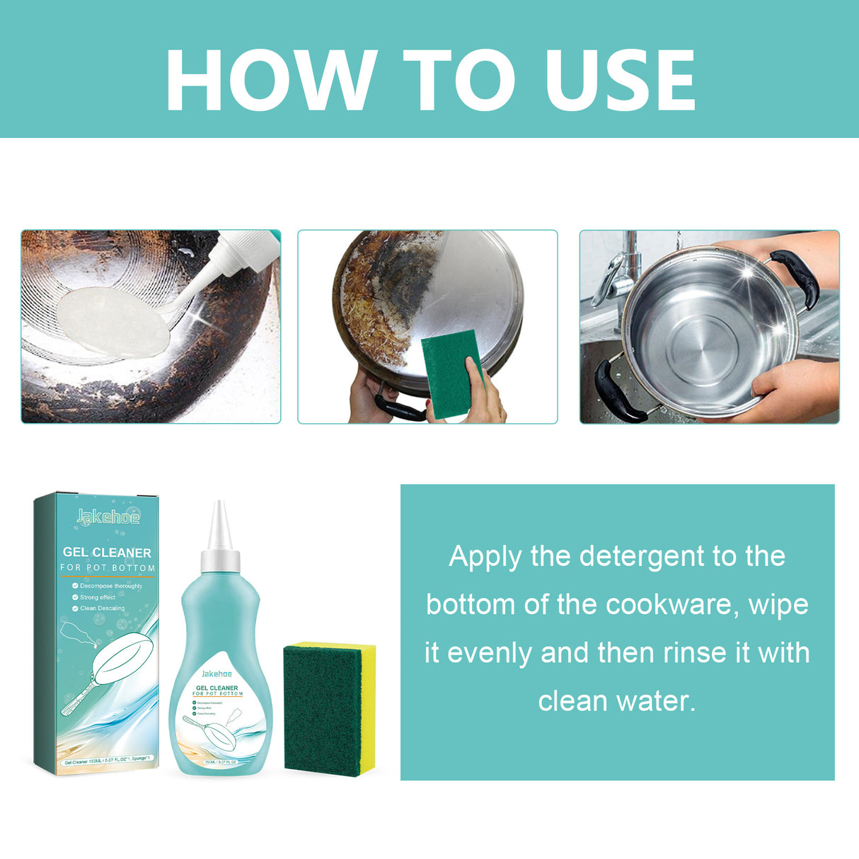 Gel Cleaner For Pot Bottom, Kitchen Cooktop With Cleaning Oil Stains And Rust Remover - V.I.P Digital Presence
