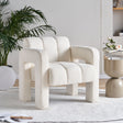 31.10" Wide Boucle Upholstered Accent Chair - V.I.P Digital Presence