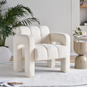 31.10" Wide Boucle Upholstered Accent Chair - V.I.P Digital Presence