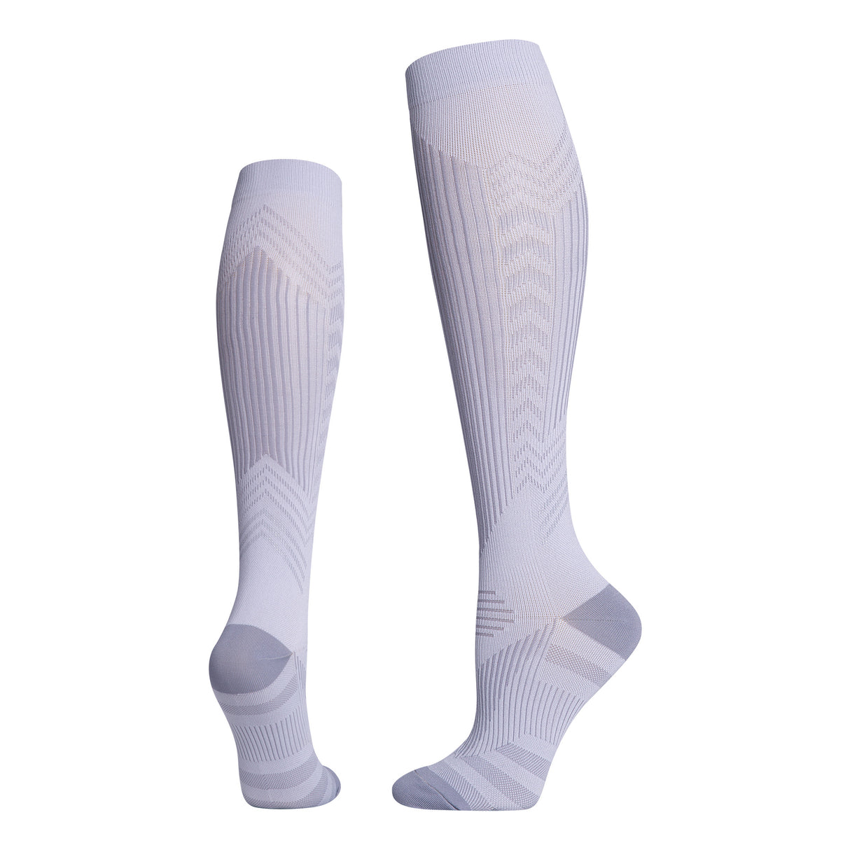 Calcetines de presión deportivos profesionales, calcetines altos para correr, saltar la cuerda, calcetines de compresión para ciclismo con rayas reflectantes por la noche