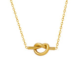 18K Gold-Plated Knotted Necklace - V.I.P Digital Presence