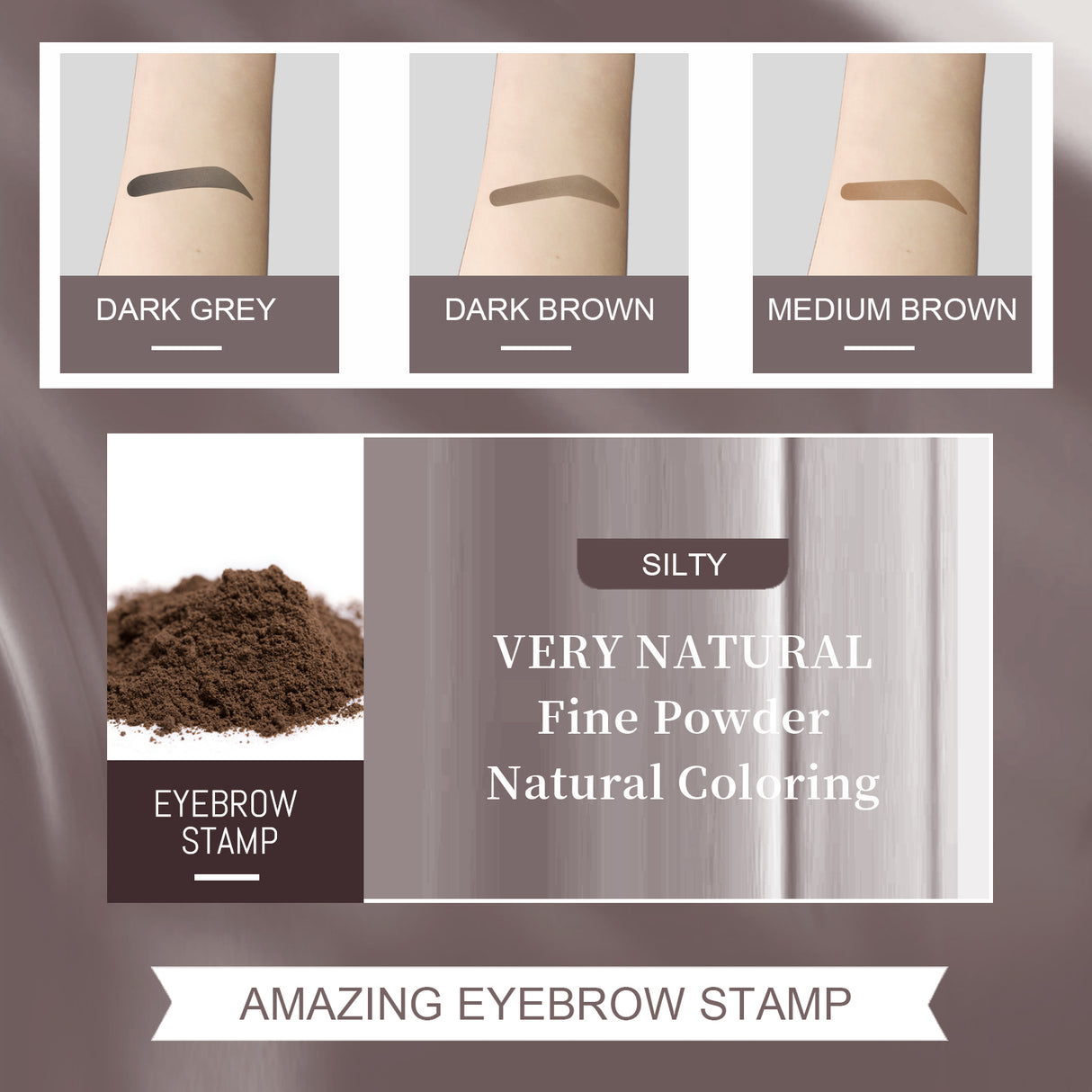 Brow Print Mold Thrash Lazy Eyebrows Fill Makeup Brow Cake Waterproof Hairline Powder - V.I.P Digital Presence