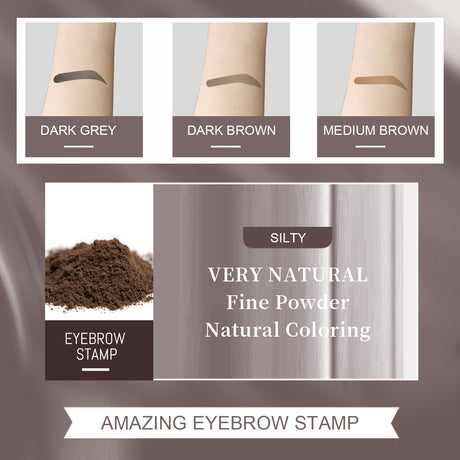 Brow Print Mold Thrash Lazy Eyebrows Fill Makeup Brow Cake Waterproof Hairline Powder - V.I.P Digital Presence