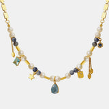 Natural stone freshwater pearl necklace necklace collarbone chain for girls - V.I.P Digital Presence