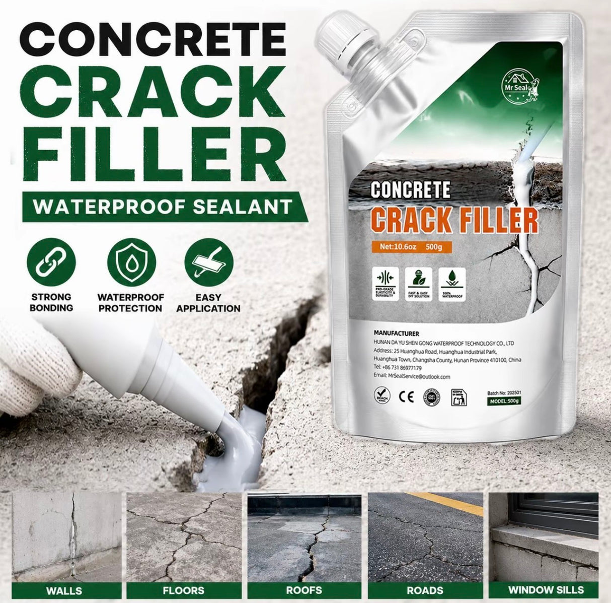 SealFix Concrete Crack Filler