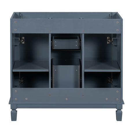36'' Bathroom Vanity without Top Sink Cabinet only Modern Bathroom Storage Cabinet with 2 Soft Closing Doors and 2 Drawers - V.I.P Digital Presence