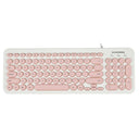 D520 Silent Wired Esports Keyboard USB Ultra Thin 104 Key Business Office Retro Punk Computer Gaming Keyboard - V.I.P Digital Presence