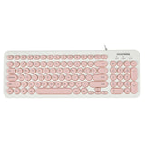D520 Silent Wired Esports Keyboard USB Ultra Thin 104 Key Business Office Retro Punk Computer Gaming Keyboard - V.I.P Digital Presence
