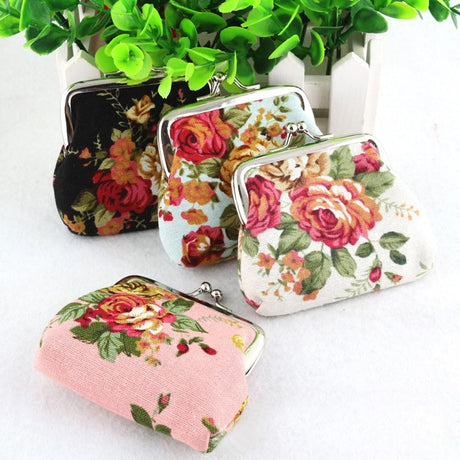 Women Coin Purse Cute Wallet Lady Retro Vintage Flower Small Wallet Hasp Purse Kawaii Bag Clutch Bag Monedero - V.I.P Digital Presence