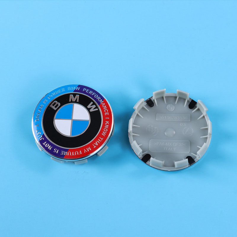 Suitable for BMW front and rear standard wheel hub covers 56/68mm 3 Series 5 Series X1X5X6M logo co branded center cover logo - V.I.P Digital Presence