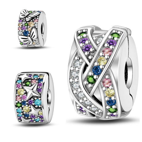 DIY Bead Accessories Safety Colored Stone Butterfly Star Buckle Fixing Clip - V.I.P Digital Presence