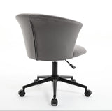 Home Office Chair, Velvet Fabric Swivel Flower Shape Computer Desk Chair for Home Office or Bedroom - V.I.P Digital Presence