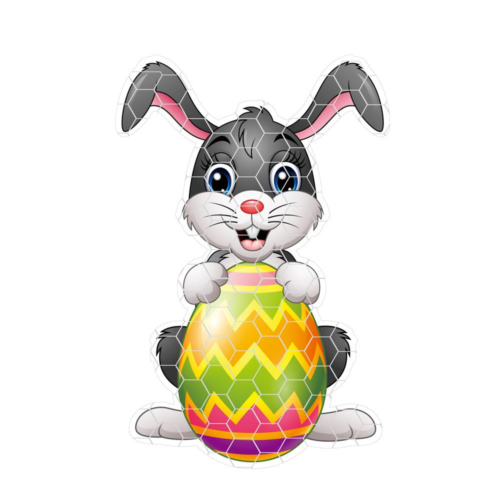 Reflective honeycomb lattice soft magnetic car sticker Easter Easter egg rabbit Santa Claus - V.I.P Digital Presence