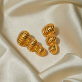 Stainless Steel Geometric Stud Earrings - V.I.P Digital Presence