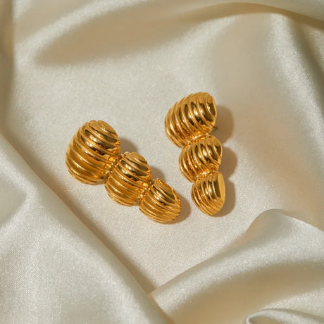 Stainless Steel Geometric Stud Earrings - V.I.P Digital Presence
