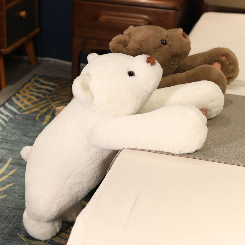 Lying down polar bear plush toy panda doll sleeping pillow doll - V.I.P Digital Presence